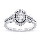 0,17 ct. Diamant Baguette Ring