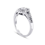 0,17 ct. Diamant Baguette Ring