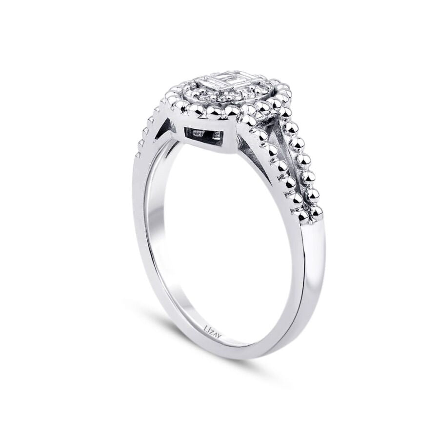 0.17 ct. Diamant Baguette Ring