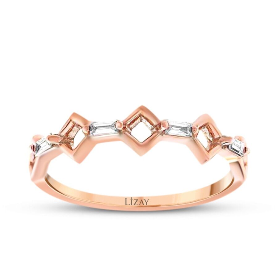 0.11 ct. Diamant Baguette Ring