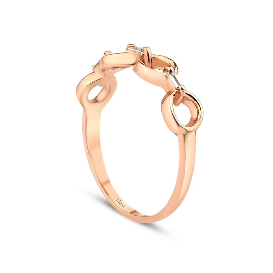 0,13 ct. Diamant Baguette Ring