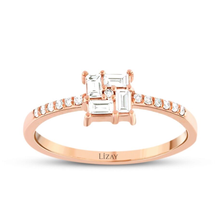 0.24 ct. Diamant Baguette Ring
