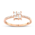 0.24 ct. Diamant Baguette Ring