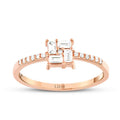 0,24 ct. Diamant Baguette Ring