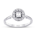 0,17 ct. Diamant Baguette Ring