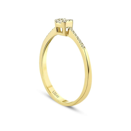 0.15 ct. Diamant Baguette Ring