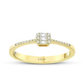 0.15 ct. Diamant Baguette Ring