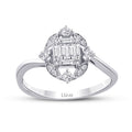 0,31 ct. Diamant Baguette Ring