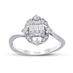0,31 ct. Diamant Baguette Ring