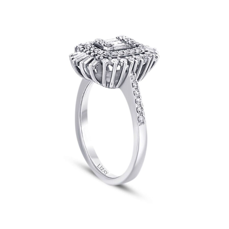 0.67 ct. Diamant Baguette Ring