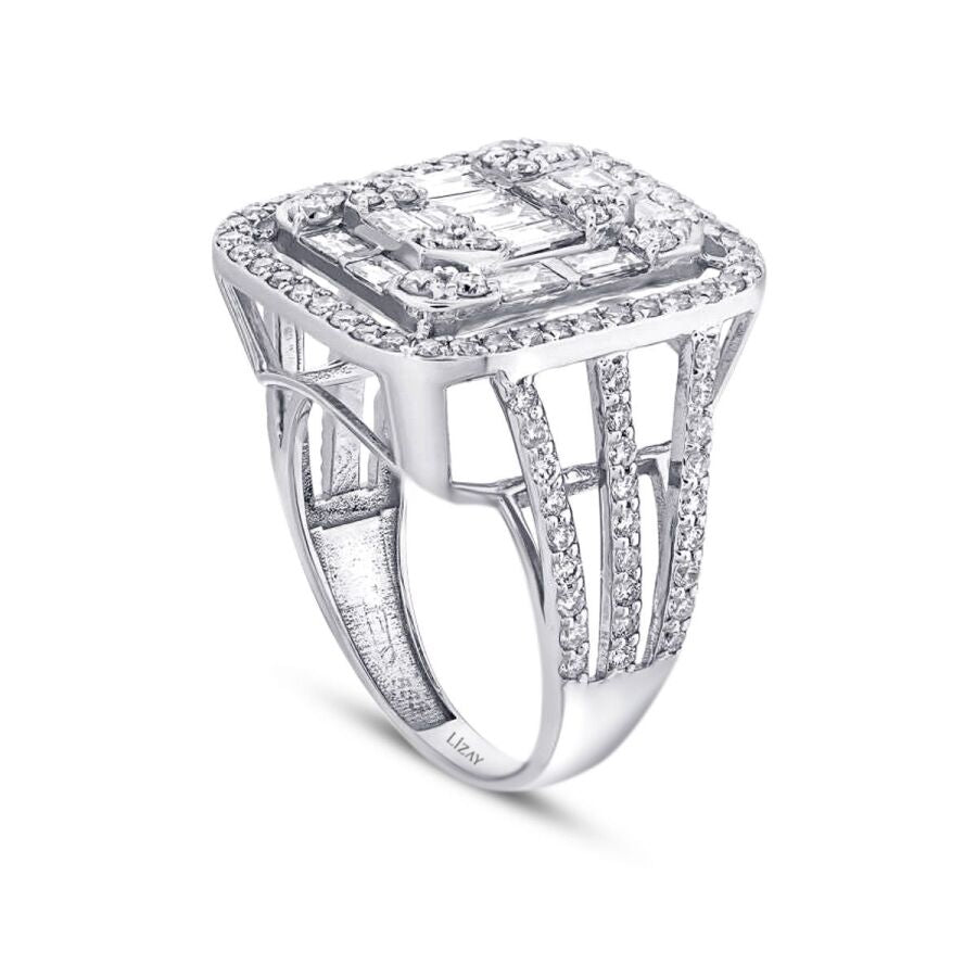 2,64 ct. Diamant Baguette Ring