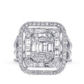2,64 ct. Diamant Baguette Ring