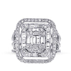 2,64 ct. Diamant Baguette Ring