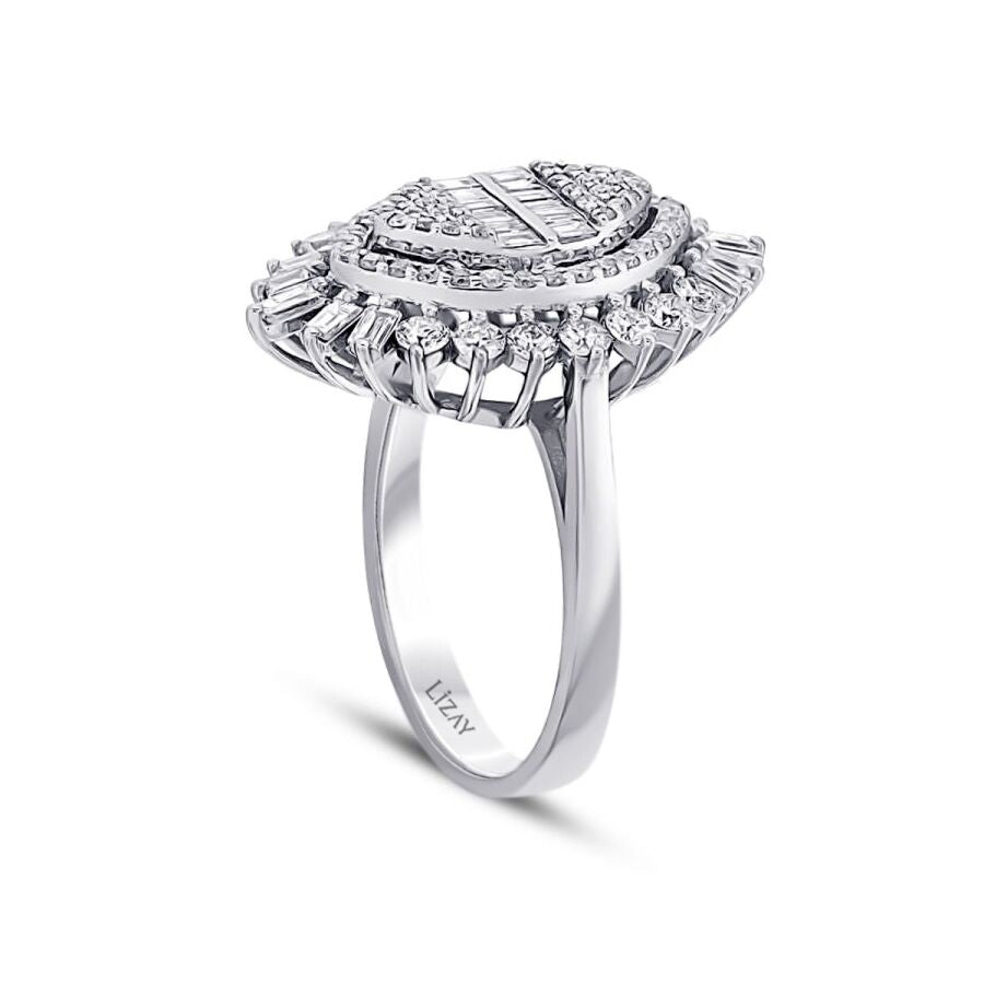 1.32 ct. Diamant Baguette Ring