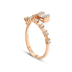 0,24 ct. Diamant Roségold Baguette Ring