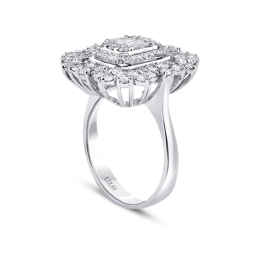1.36 ct. Diamant Baguette Ring