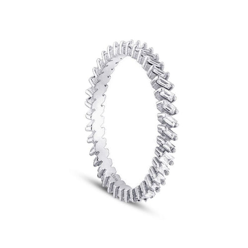 0,33 ct. Diamant Baguette Memoire-Ring