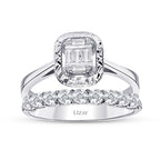 0,16 ct. Diamant Baguette Ring