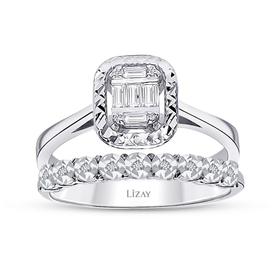 0.16 ct. Diamant Baguette Ring