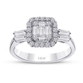 0,58 ct. Diamant Baguette Ring