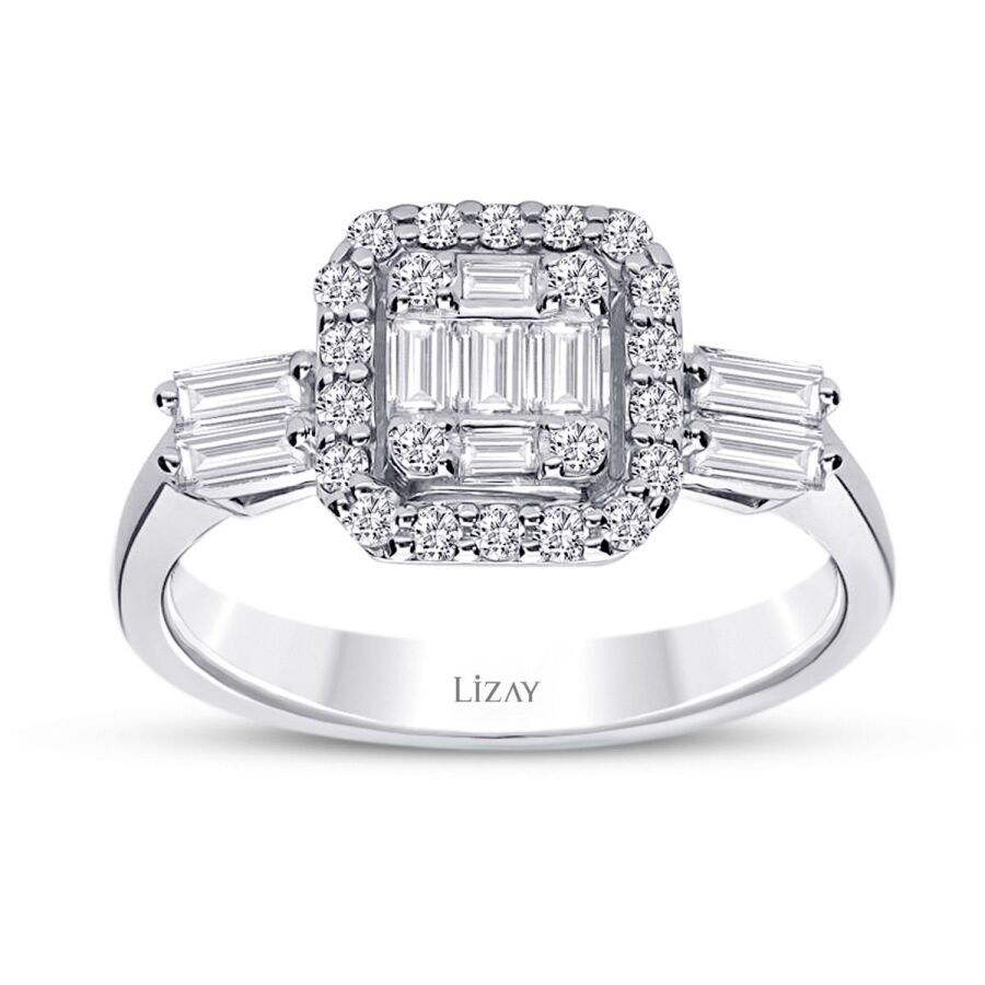 0.58 ct. Diamant Baguette Ring