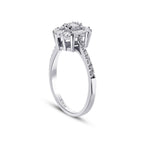 0,61 ct. Diamant Baguette Ring