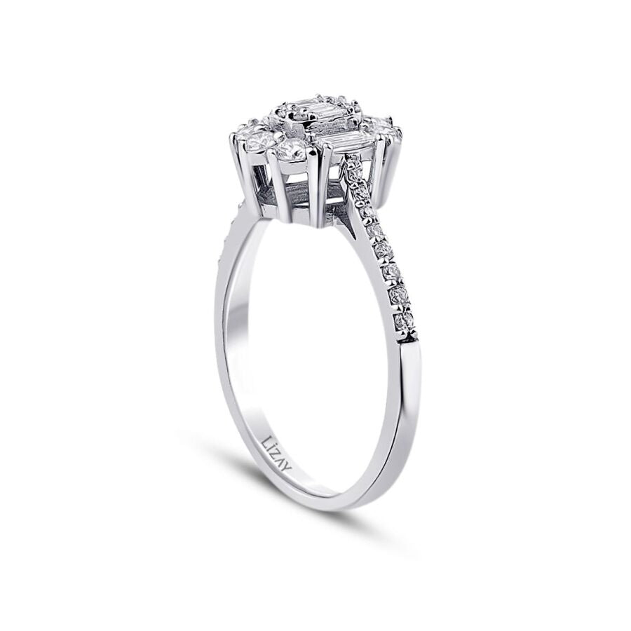 0.61 ct. Diamant Baguette Ring
