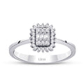 0,19 ct. Diamant Baguette Ring
