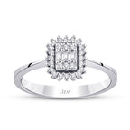 0,19 ct. Diamant Baguette Ring