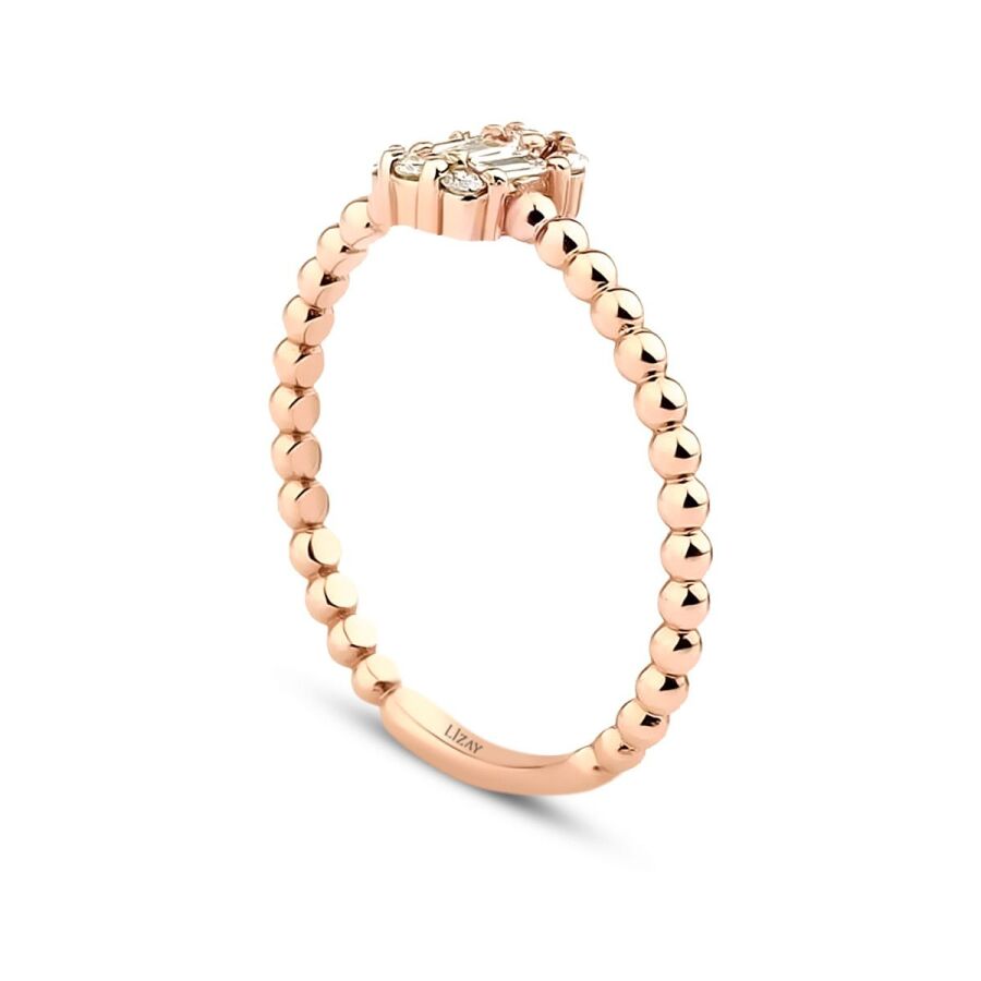 0,17 ct. Diamant Baguette Ring