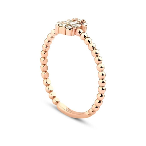 0,17 ct. Diamant Baguette Ring