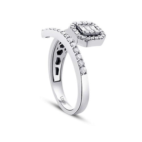 0,58 ct. Diamant Baguette Ring