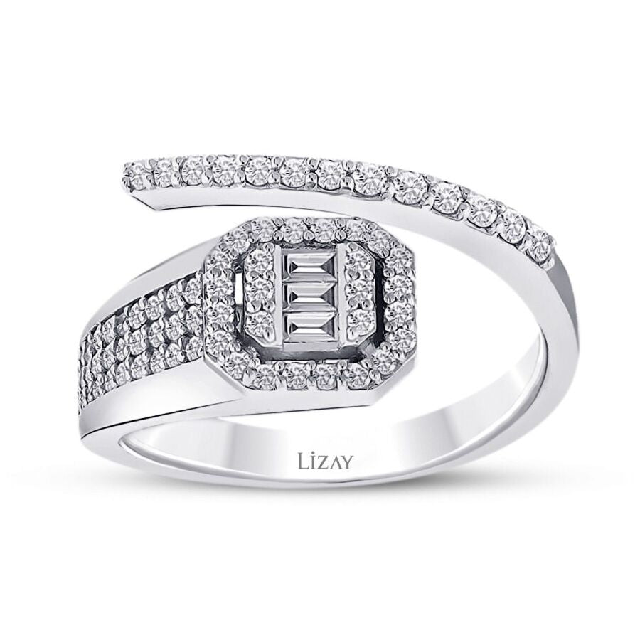 0.58 ct. Diamant Baguette Ring