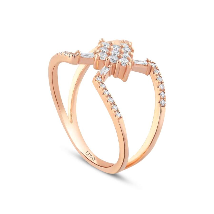 0,39 ct. Diamant Baguette Ring