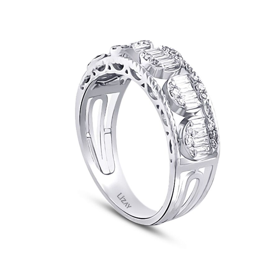 0,45 ct. Diamant Baguette Ring