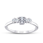 0,21 ct. Diamant Baguette Ring