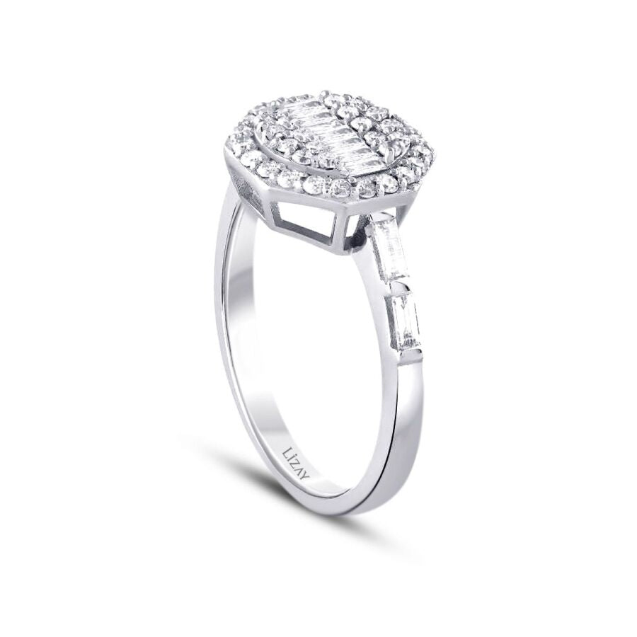 0,58 ct. Diamant Baguette Ring
