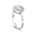 0,58 ct. Diamant Baguette Ring