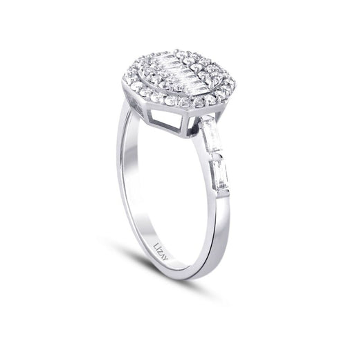 0,58 ct. Diamant Baguette Ring