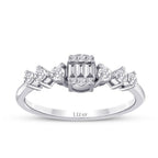 0,32 ct. Diamant Baguette Ring