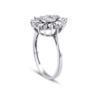 0.20 ct. Diamant Tropfen Baguette Ring