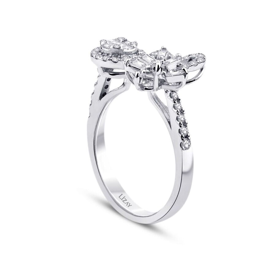 0,57 ct. Diamant Baguette Ring