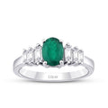 1,16 ct. Diamant Baguette Smaragd Ring