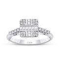 0,34 ct. Diamant Baguette Ring