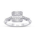 0,34 ct. Diamant Baguette Ring