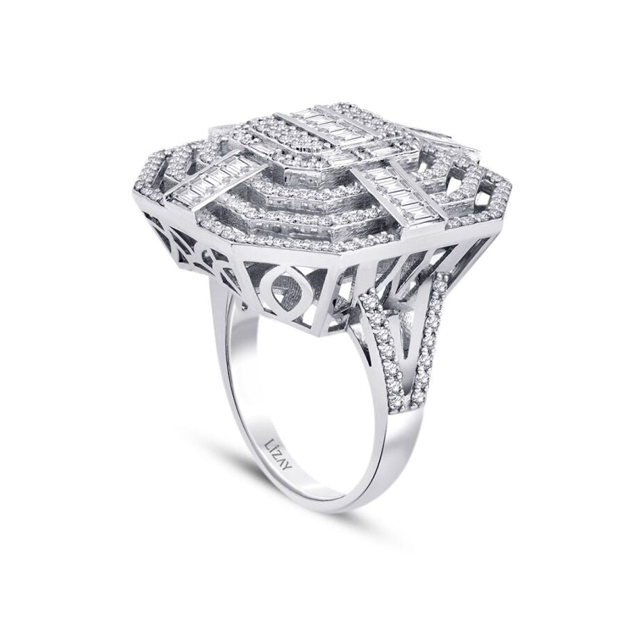 1,98 ct. Diamant Baguette Ring