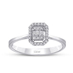 0.19 ct. Diamant Baguette Ring