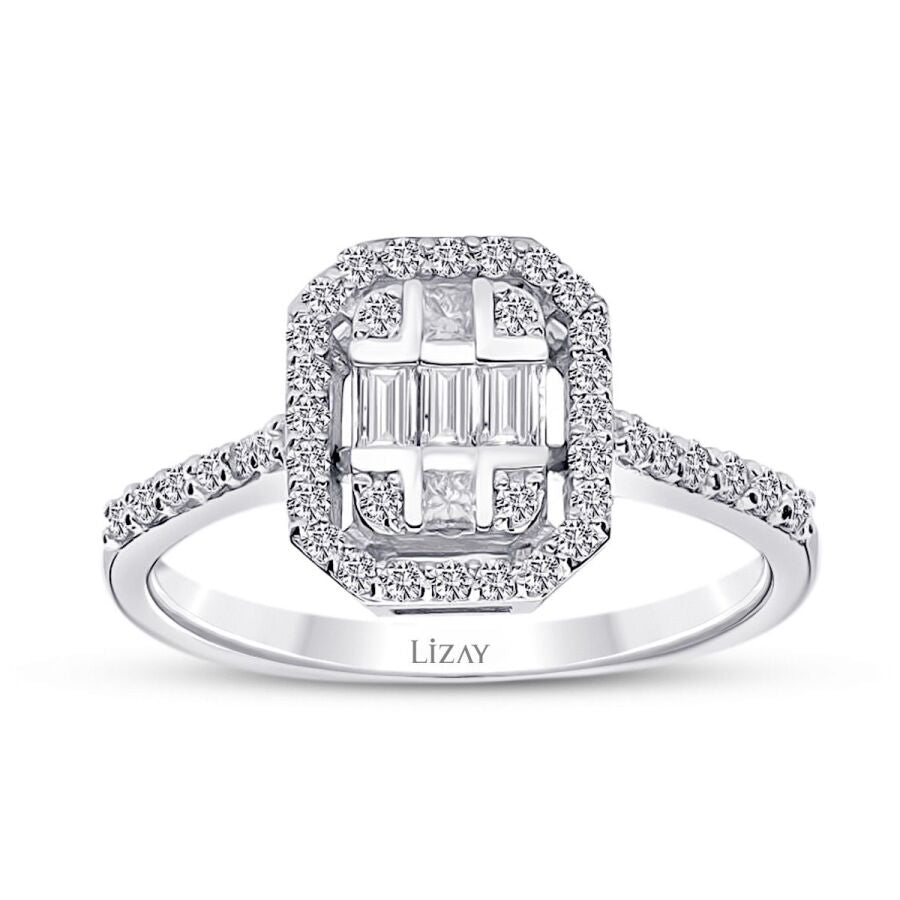 0,28 ct. Diamant Baguette Ring