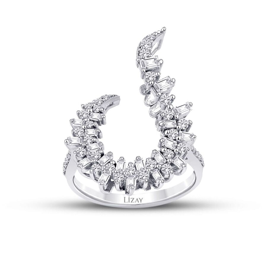 0.68 ct. Diamant Baguette Ring