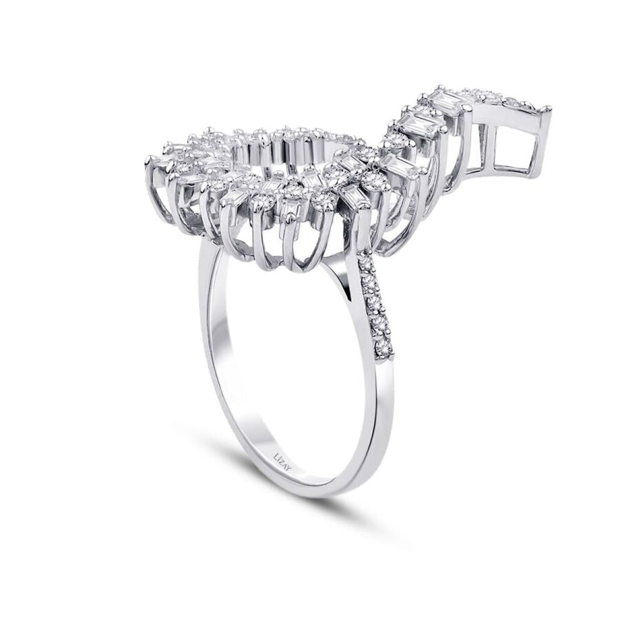 0.68 ct. Diamant Baguette Ring